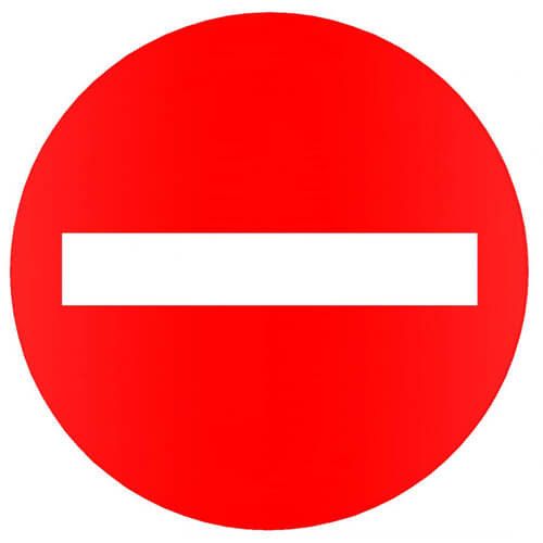 Biển báo giao thông P.102 - Cấm đi ngược chiều (Biển báo tròn 70cm)