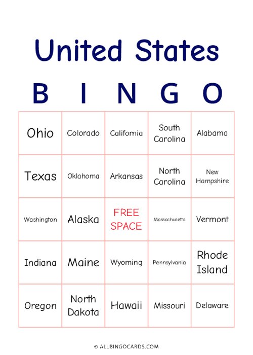 United States Bingo